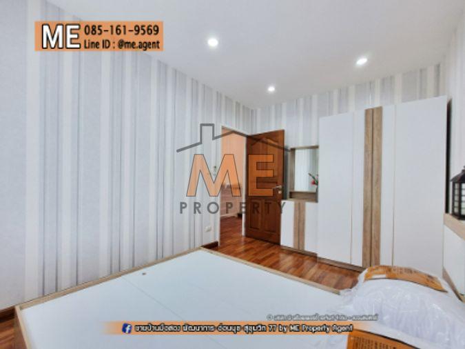 รูป ขาย📌 ทาวน์โฮม พฤกษาวิลล์ 57 พัฒนาการ 32 ตกแต่งหรู โรงจอดรถกว้าง เฟอร์นิเจอร์ครบ เดินทางสะดวก ใกล้ Airport Link หัวหมาก โทร 064-954-9619 (TB64-22) - รูปที่ 12/27