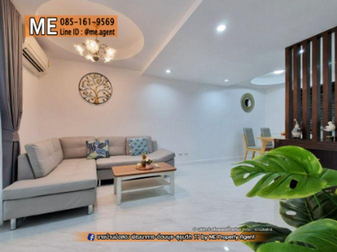 รูป ขาย📌 ทาวน์โฮม พฤกษาวิลล์ 57 พัฒนาการ 32 ตกแต่งหรู โรงจอดรถกว้าง เฟอร์นิเจอร์ครบ เดินทางสะดวก ใกล้ Airport Link หัวหมาก โทร 064-954-9619 (TB64-22) - รูปที่ 3/27