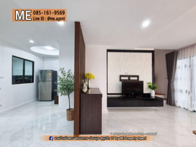 รูป ขาย📌 ทาวน์โฮม พฤกษาวิลล์ 57 พัฒนาการ 32 ตกแต่งหรู โรงจอดรถกว้าง เฟอร์นิเจอร์ครบ เดินทางสะดวก ใกล้ Airport Link หัวหมาก โทร 064-954-9619 (TB64-22) - รูปที่ 5/27