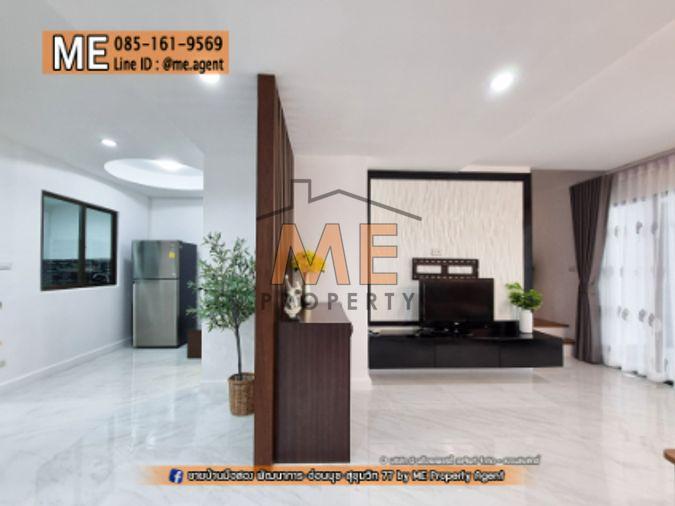 รูป ขาย📌 ทาวน์โฮม พฤกษาวิลล์ 57 พัฒนาการ 32 ตกแต่งหรู โรงจอดรถกว้าง เฟอร์นิเจอร์ครบ เดินทางสะดวก ใกล้ Airport Link หัวหมาก โทร 064-954-9619 (TB64-22) - รูปที่ 5/27