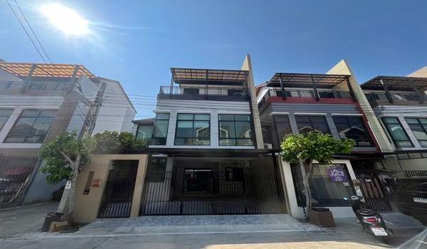 รูป 🔥ขาย บ้านสไตล์โมเดิร์น 3.5 ชั้น ราคาดี ✅ เออร์บานทาร่า สุขสวัสดิ์-ประชาอุทิศ 76 Urbantara Suksawat–Pracha Uthit 76 ใกล้รถไฟฟ้าสายสีม่วงใต้ - รูปที่ 1/16