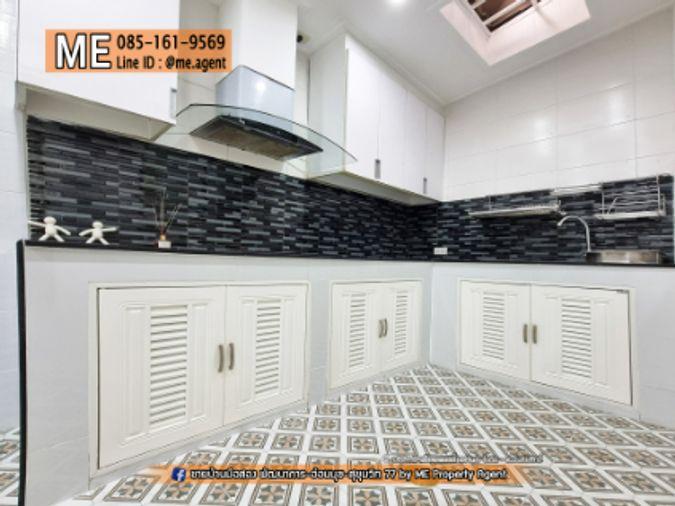 รูป ขาย📌 ทาวน์โฮม พฤกษาวิลล์ 57 พัฒนาการ 32 ตกแต่งหรู โรงจอดรถกว้าง เฟอร์นิเจอร์ครบ เดินทางสะดวก ใกล้ Airport Link หัวหมาก โทร 064-954-9619 (TB64-22) - รูปที่ 17/27