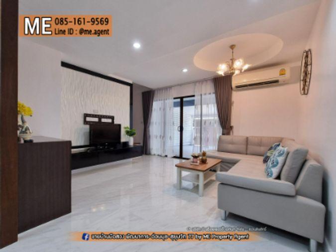 รูป ขาย📌 ทาวน์โฮม พฤกษาวิลล์ 57 พัฒนาการ 32 ตกแต่งหรู โรงจอดรถกว้าง เฟอร์นิเจอร์ครบ เดินทางสะดวก ใกล้ Airport Link หัวหมาก โทร 064-954-9619 (TB64-22) - รูปที่ 9/27