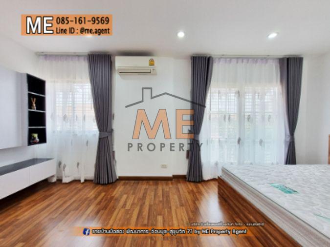 รูป ขาย📌 ทาวน์โฮม พฤกษาวิลล์ 57 พัฒนาการ 32 ตกแต่งหรู โรงจอดรถกว้าง เฟอร์นิเจอร์ครบ เดินทางสะดวก ใกล้ Airport Link หัวหมาก โทร 064-954-9619 (TB64-22) - รูปที่ 7/27