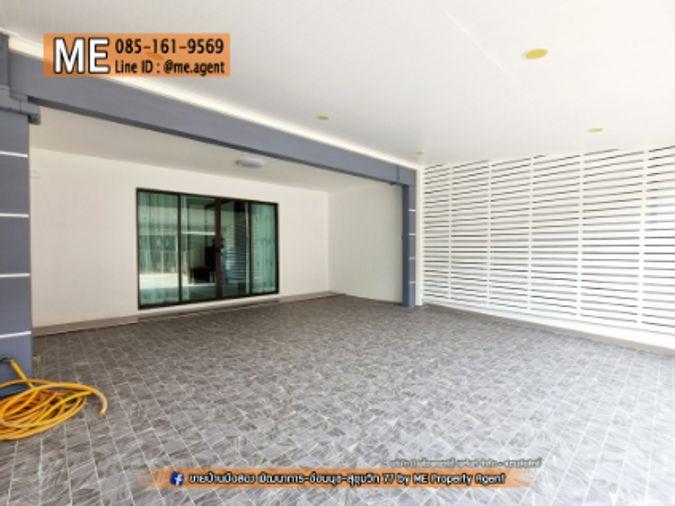 รูป ขาย📌 ทาวน์โฮม พฤกษาวิลล์ 57 พัฒนาการ 32 ตกแต่งหรู โรงจอดรถกว้าง เฟอร์นิเจอร์ครบ เดินทางสะดวก ใกล้ Airport Link หัวหมาก โทร 064-954-9619 (TB64-22) - รูปที่ 2/27