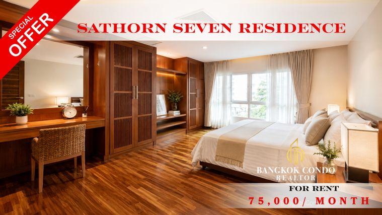 picture 💙🚆 Modern Room For Rent 📌 Sathorn Seven Residence (Line: @rent2022) | Near BTS Chong Nonsi ✨ Ready to move in ✨ 📌 Code: A10948 - 1/11