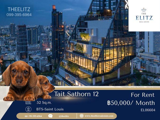 รูป ✨ใช้ชีวิตระดับ Iconic ในตึกที่สวยที่สุดใจกลางสาทร กับห้องแต่งสวยที่ Tait Sathorn 12 — แค่ส่วนกลางลอยฟ้าก็คุ้มแล้ว! 🌵 - รูปที่ 1/9