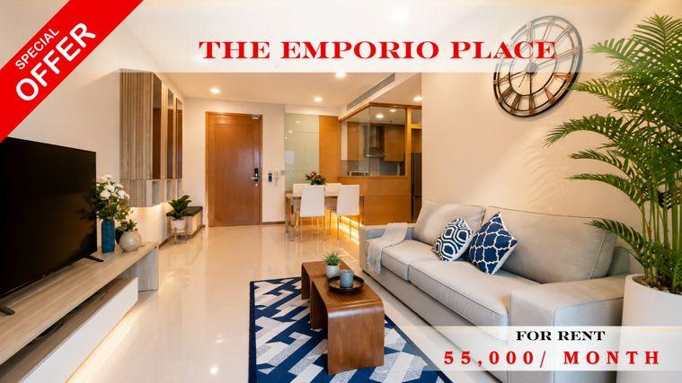 picture 🍀🚆 Cozy Room For Rent 📌 The Emporio Place Condominium   (Line: @rent2022) | Near BTS Phrom Phong ✨ Ready to move in! ✨📌 Ref Code: A01302 - 1/10