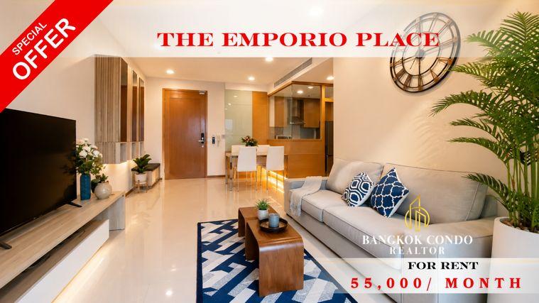 picture 🍀🚆 Cozy Room For Rent 📌 The Emporio Place Condominium (Line: @rent2022) | Near BTS Phrom Phong ✨ Ready to move in! ✨📌 Ref Code: A01302 - 1/10