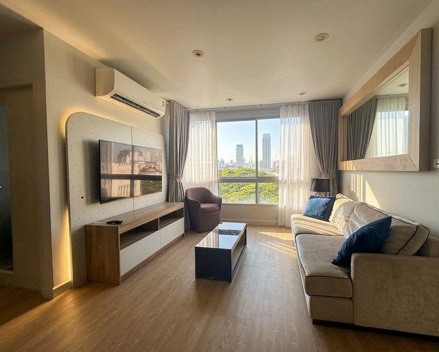 รูป Call : 081-821-4826 ขายพร้อมผู้เช่า Condo Sathorn Plus By The Garden ใกล้ MRT ลุมพินี 55 ตารางเมตร 1 ห้องนอน ชั้น9 ตกแต่งครบตามรูป - รูปที่ 1/12
