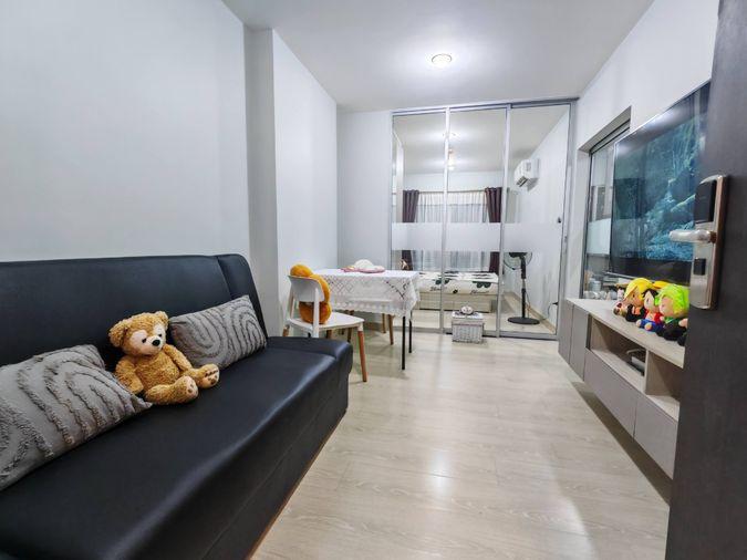 รูป ให้เช่า 📍 Niche id Sukhumvit 113 📍 เฟอร์นิเจอร์ และ เครื่องใช้ไฟฟ้าครบ ใกล้ BTS สำโรง - รูปที่ 6/9