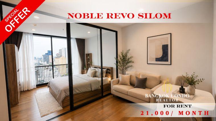 picture 🌹✨ BEST DEAL!!! For Rent 📍 Noble Revo Silom(Line: @rent2022) | Prime Silom Location ✨ Beautiful room | Ready to move in ✨ 📌 Ref Code: A10081 - 1/8
