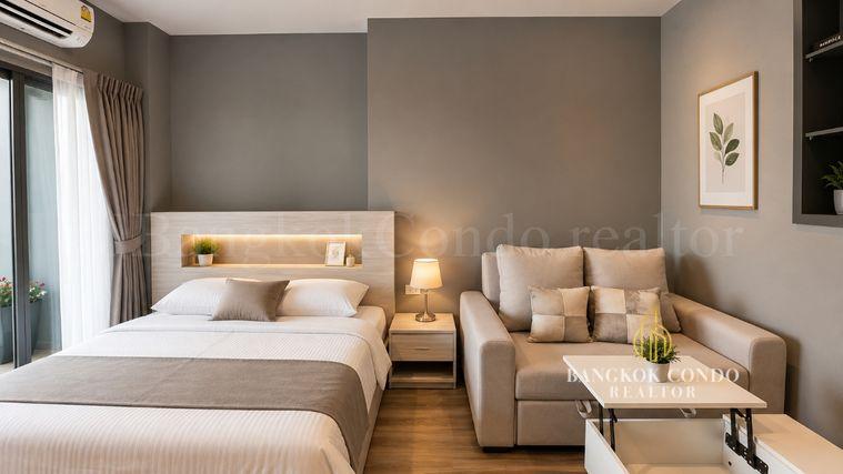 picture 💝🚆 Fully Furnished For Rent 📌 Ideo Chula–Samyan Condominium (Line: @rent2022) | Near MRT Samyan ✨ Ready to move in! ✨ 📌 Ref Code: A04298 - 4/10