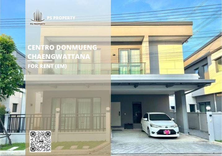 รูป บ้านเดี่ยวให้เช่า 🔥 Centro Donmueng-Chaengwattana 🔥 4 ห้องนอน 4 ห้องน้ำ เฟอร์นิเจอร์ และ เครื่องใช้ไฟฟ้าครบ  - รูปที่ 1/15