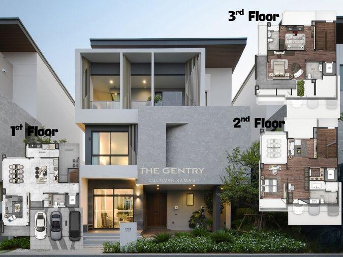 รูป THE GENTRY CULTIVAR RAMA 9 บ้านเดี่ยว กรุงเทพกรีฑา ใกล้โรงเรียนนานาชาติ เดินทางสะดวก - รูปที่ 1/4