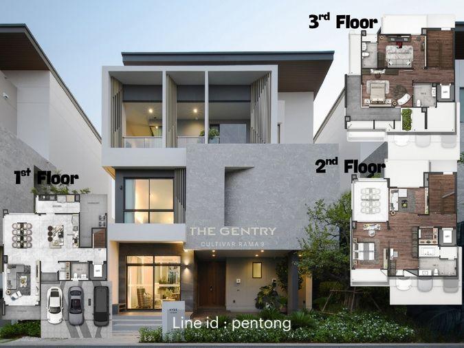 รูป THE GENTRY CULTIVAR RAMA 9 บ้านเดี่ยว กรุงเทพกรีฑา ใกล้โรงเรียนนานาชาติ เดินทางสะดวก - รูปที่ 1/4