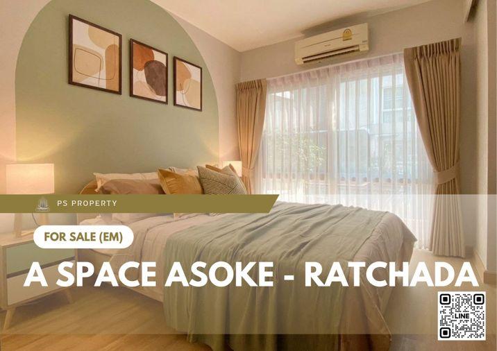 รูป ขายด่วน 🔥 A Space Asoke - Ratchada 🔥 ตกแต่งสวยครบพร้อมเฟอร์นิเจอร์ ใกล้ MRT พระราม 9 - รูปที่ 1/9