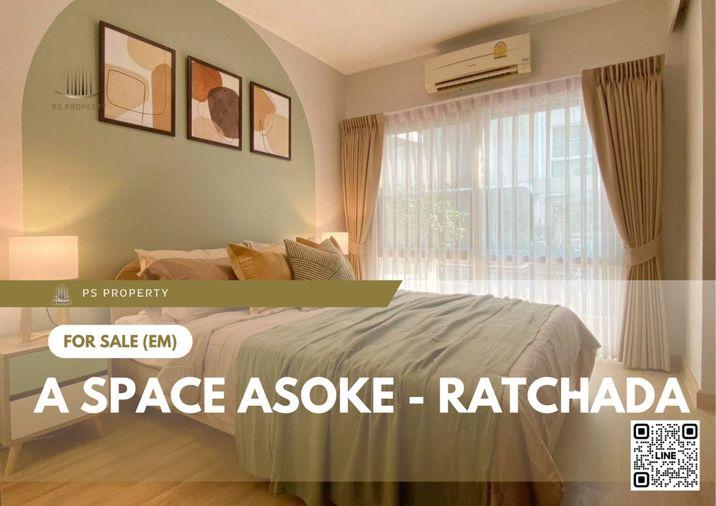 รูป ขายด่วน 🔥 A Space Asoke - Ratchada 🔥 ตกแต่งสวยครบพร้อมเฟอร์นิเจอร์ ใกล้ MRT พระราม 9 - รูปที่ 1/9