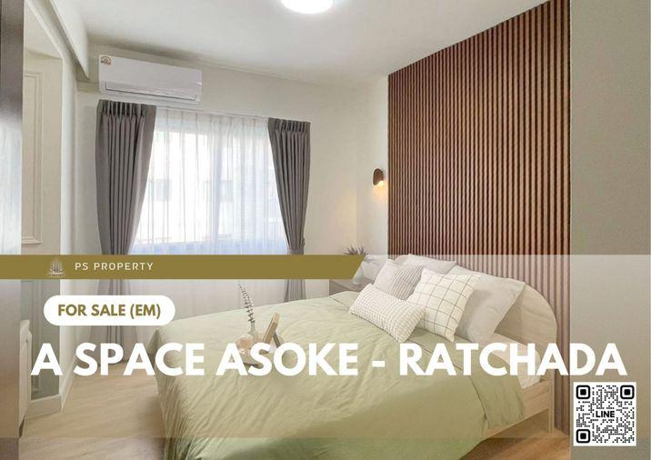 รูป ขายด่วน ✨ A Space Asoke - Ratchada ✨  เฟอร์นิเจอร์ และ เครื่องใช้ไฟฟ้าครบ ใกล้ MRT พระราม 9 - รูปที่ 1/9