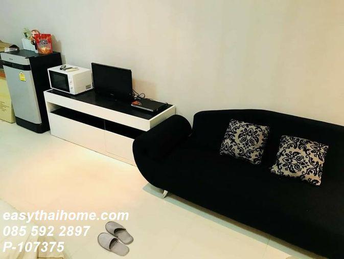 picture P-107375 — For Sale with Tenant: Ratchada City Condo Ratchada Near MRT Sutthisan. 9th Floor, Studio Unit 1 Bathroom. 085-592-2897 Line: @easythaihome - 5/5