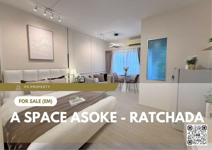 รูป ขายด่วน ✨ A Space Asoke - Ratchada ✨  เฟอร์นิเจอร์ และ เครื่องใช้ไฟฟ้าครบ ใกล้ MRT พระราม 9 - รูปที่ 1/7
