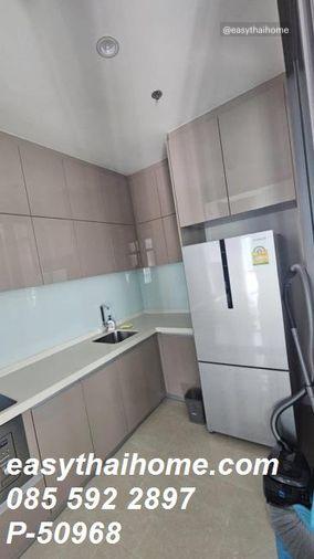 รูป P-50968 — ให้เช่าคอนโด Mayfair Place Sukhumvit 50 ใกล้ BTS อ่อนนุช ชั้น 11 ห้อง 2 นอน 2 น้ำ เฟอร์ครบ มีเครื่องซักผ้า 085-592-2897 Line: @easythaihome - รูปที่ 9/23