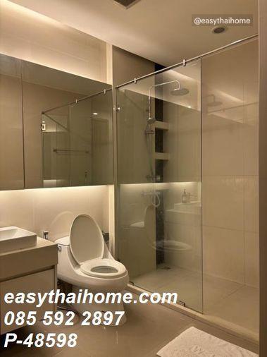 รูป P-48598 — ให้เช่าคอนโด Menam Residences เจริญกรุง ใกล้ BTS สะพานตากสิน ชั้น 12 ห้อง 1 นอน 1 น้ำ เฟอร์ครบ085-592-2897 Line: @easythaihome - รูปที่ 11/12