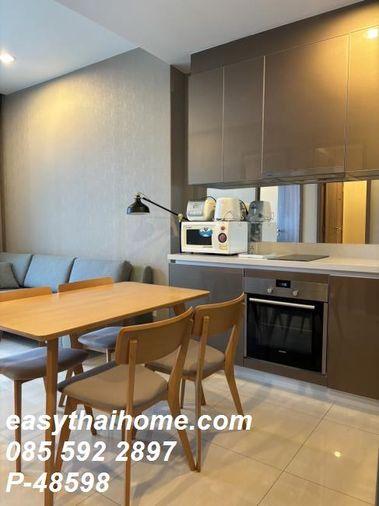 รูป P-48598 — ให้เช่าคอนโด Menam Residences เจริญกรุง ใกล้ BTS สะพานตากสิน ชั้น 12 ห้อง 1 นอน 1 น้ำ เฟอร์ครบ085-592-2897 Line: @easythaihome - รูปที่ 4/12