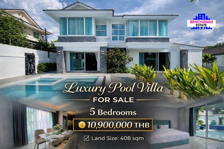 รูป 🔥ขาย ลักชัวรี่พูลวิลล่า พัทยา Luxury Pool Villa Pattaya ใกล้หาดจอมเทียน ทำเล Prime พัทยา ชัยพฤกษ์ 2/7 - รูปที่ 1/9
