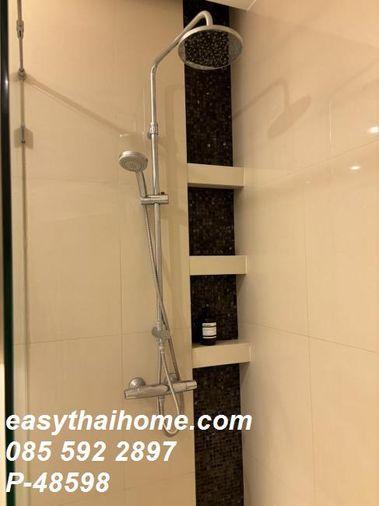 รูป P-48598 — ให้เช่าคอนโด Menam Residences เจริญกรุง ใกล้ BTS สะพานตากสิน ชั้น 12 ห้อง 1 นอน 1 น้ำ เฟอร์ครบ085-592-2897 Line: @easythaihome - รูปที่ 9/12