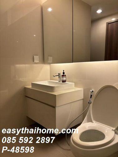 รูป P-48598 — ให้เช่าคอนโด Menam Residences เจริญกรุง ใกล้ BTS สะพานตากสิน ชั้น 12 ห้อง 1 นอน 1 น้ำ เฟอร์ครบ085-592-2897 Line: @easythaihome - รูปที่ 10/12