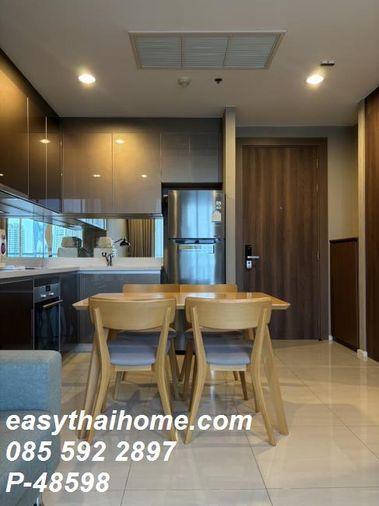 รูป P-48598 — ให้เช่าคอนโด Menam Residences เจริญกรุง ใกล้ BTS สะพานตากสิน ชั้น 12 ห้อง 1 นอน 1 น้ำ เฟอร์ครบ085-592-2897 Line: @easythaihome - รูปที่ 7/12