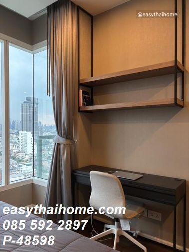 รูป P-48598 — ให้เช่าคอนโด Menam Residences เจริญกรุง ใกล้ BTS สะพานตากสิน ชั้น 12 ห้อง 1 นอน 1 น้ำ เฟอร์ครบ085-592-2897 Line: @easythaihome - รูปที่ 8/12