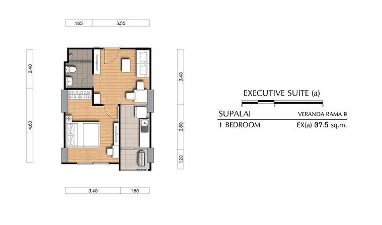 picture 9785, 1 Br. condo for rent at Supalai Veranda Rama 9. - 11/18