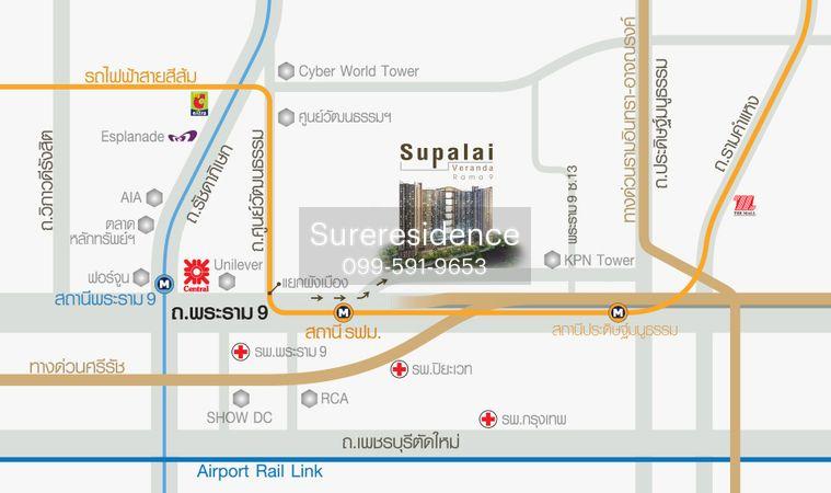 picture 9785, 1 Br. condo for rent at Supalai Veranda Rama 9. - 18/18