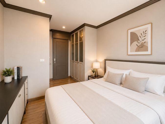 รูป 🍀🍀Beautiful Room🌸 ให้เช่า📌 เดอะ รีเซิร์ฟ เกษมสันต์ 3 (Line: @rent2022) BTS สนามกีฬาแห่งชาติ ห้องสวย พร้อมเข้าอยู่ 🔖A11138 - รูปที่ 3/12