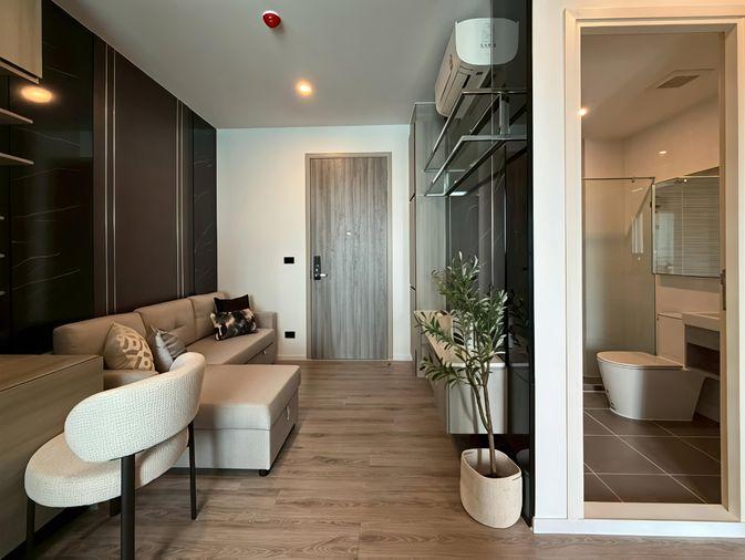 รูป ขายคอนโด Knightsbridge สุขุมวิท-เทพารักษ์ ชั้น 35 ขนาด 32 ตร.ม. 1 ห้องนอน 1 ห้องน้ำ ตกแต่งสวย เฟอร์ครบ พร้อมอยู่ ใกล้รถไฟฟ้าสายสีเหลือง สถานีทิพวัล - รูปที่ 3/21