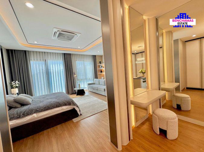 รูป ✅ ขายบ้านแฝดหรู 3 ชั้น หน้าบ้านติดสวนใหญ่ ใกล้ Mega บางนา ✅ Baan Klang Muang The Edition Bangna - บ้านกลางเมือง เดอะ อิดิชั่น บางนา - รูปที่ 9/16