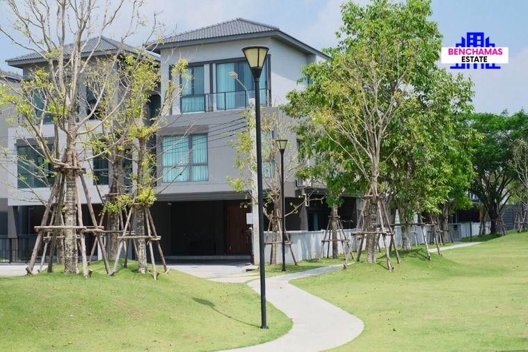 รูป ✅ ขายบ้านแฝดหรู 3 ชั้น หน้าบ้านติดสวนใหญ่ ใกล้ Mega บางนา ✅ Baan Klang Muang The Edition Bangna - บ้านกลางเมือง เดอะ อิดิชั่น บางนา - รูปที่ 1/16