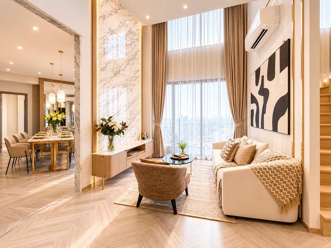 รูป Ideo Mobi Sukhumvit Eastpoint ห้องขายตรงจากโครงการ  2 ห้องนอน duplex เพดานสูงโปร่ง แต่งครบ  - รูปที่ 6/12