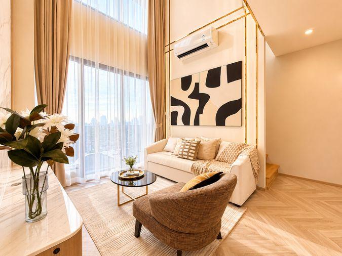 รูป ขายด่วน 2 ห้องนอน duplex เพดานสูงโปร่ง แต่งครบ *รับโปรพิเศษจากโครงการ Ideo Mobi Sukhumvit Eastpoint - รูปที่ 8/14