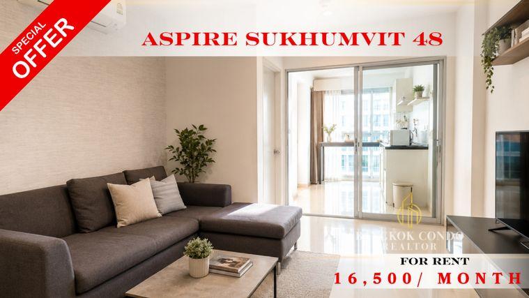 picture 🚆✨ Prime Condo Location For Rent 📍 Aspire Sukhumvit 48 (Line: @rent2022) | Near BTS Phra Khanong ✨ Ready to move in! ✨ 📌 Ref Code: A11462 - 1/10