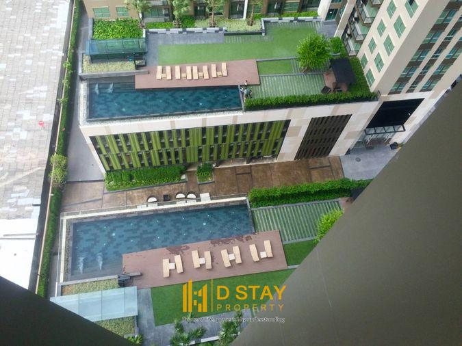รูป ขาย Fuse Chan-Sathorn ห้องสวย ราคาดีมาก ตกแต่งเฟอร์ครบ วิวสระว่ายน้ำ !!! DS3147 | line @dstay - รูปที่ 9/9