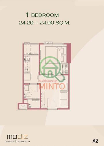 picture Modiz Vault Kaset-Sripatum Condo For Rent / Line : @mintocondo - 2/2
