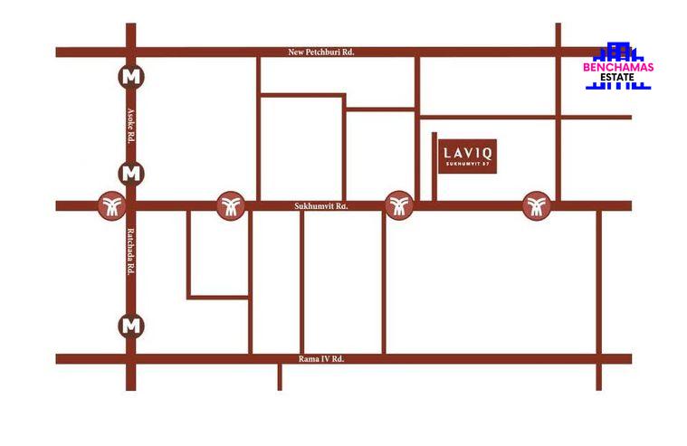 รูป 🔥ขายขาดทุน คอนโดหรู ลาวีค สุขุมวิท 57 (ทองหล่อ) / Laviq Sukhumvit 57 (Thonglor) ใกล้ BTS ทองหล่อ - รูปที่ 7/7