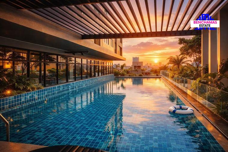 รูป 🔥ขายคอนโดทำเลทอง ยู ทรี คอนโด @ แยกเกษตร / You3 Condo @ Kaset Intersection ใกล้ BTS เสนานิคม - รูปที่ 6/8