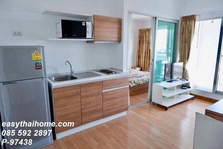 รูป P-97438 (ขายคอนโดใกล้ BTS เอกมัย) แอสไพร์ พระราม 4 ห้อง 1นอน1น้ำ ชั้น22 วิวแม่น้ำ ห้องว่างไม่ติดผู้เช่า Line: @easythaihome 085-592-2897 - รูปที่ 2/4