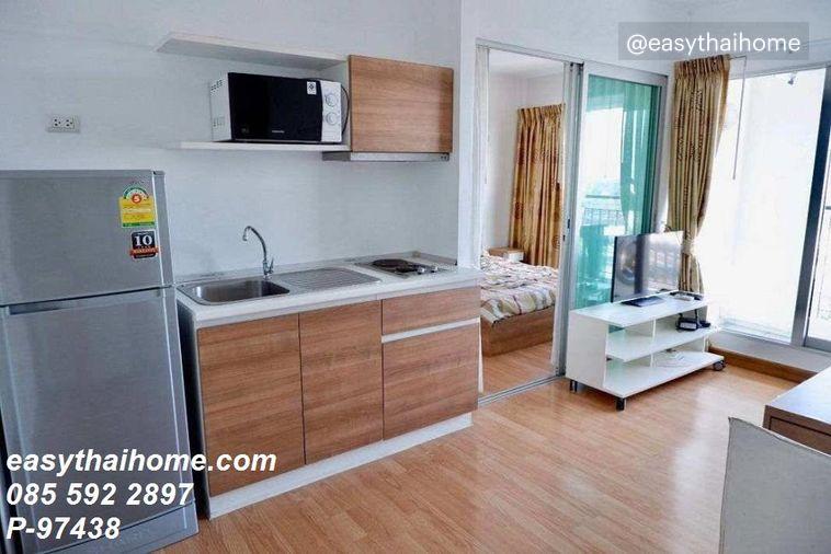 รูป P-97438 (ขายคอนโดใกล้ BTS เอกมัย) แอสไพร์ พระราม 4 ห้อง 1นอน1น้ำ ชั้น22 วิวแม่น้ำ ห้องว่างไม่ติดผู้เช่า Line: @easythaihome 085-592-2897 - รูปที่ 2/4