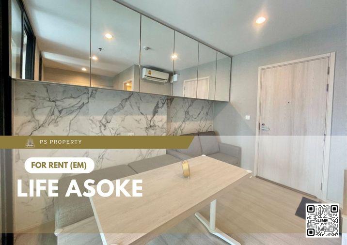 picture For Rent 🔥 Life Asoke 🔥 Fully furnished with appliances. Near MRT Phetchaburi. - 1/13