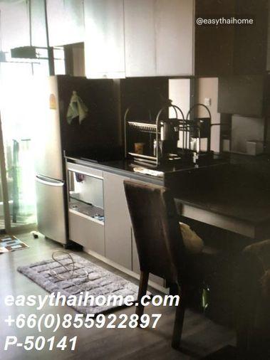 รูป P-50141 🔑 ให้เช่าห้องแบบ 1นอน คอนโดห้องสวย เดอะ รูม สุขุมวิท 69 ใกล้ BTS พระโขนง ชั้น19 เฟอร์ครบ มีเครื่องซักผ้า Line: @easythaihome 085-592-2897 - รูปที่ 10/15
